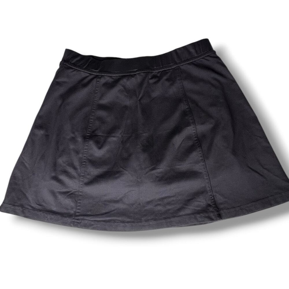 Vintage Tail Black Tennis Skirt Skort Athletic Work Zip Pocket Medium